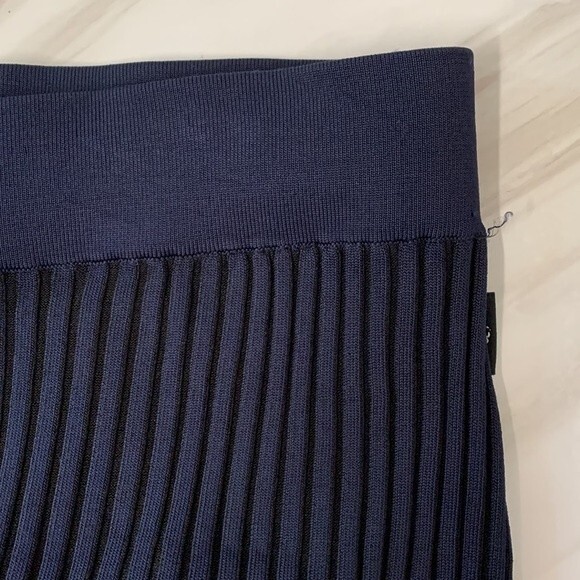 NWOT Ted Baker | Yadira Trousers Ribbed Knit High Rise Navy Blue 6 - Picture 6 of 8